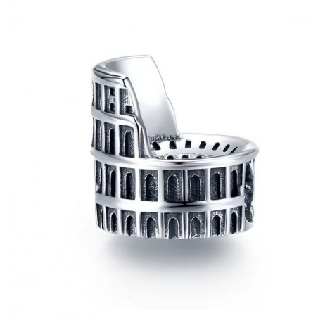 Charm pour bracelet argent Italie Colisé Rome