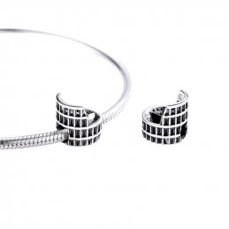 Charm pour bracelet argent Italie Colisé Rome