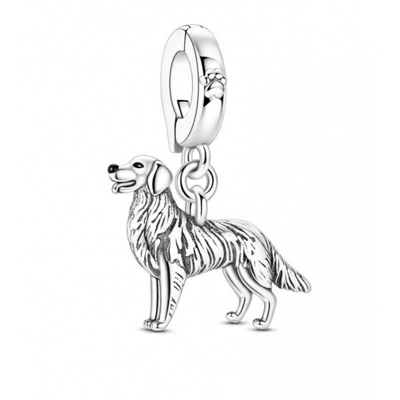 Charm pour bracelet chien labrador golden retriever