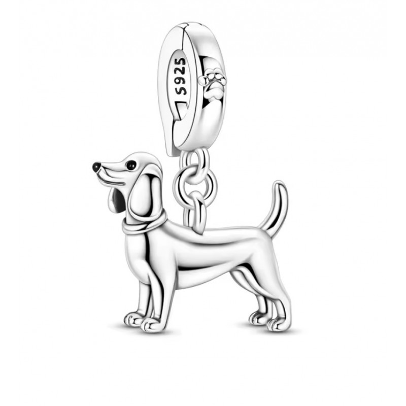 Charm pour bracelet chien teckel