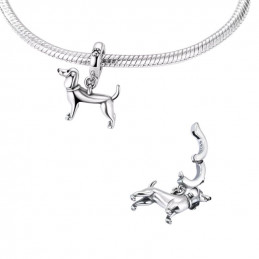 Charm pour bracelet chien teckel