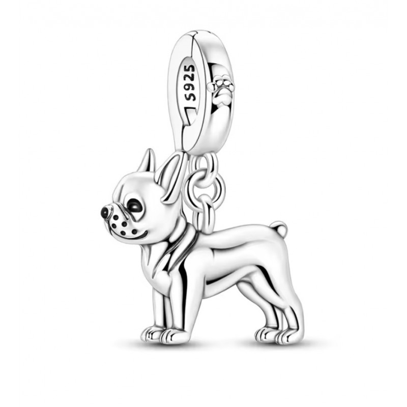Charm pour bracelet chien bouledogue