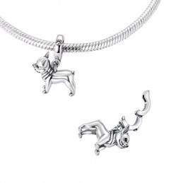 Charm pour bracelet chien bouledogue
