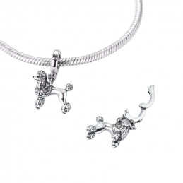 Charm pour bracelet chien caniche