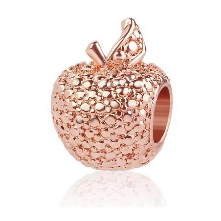 Charm pour bracelet or rose pomme
