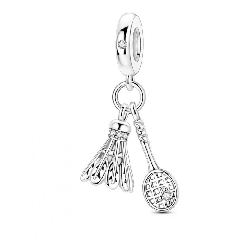 Charm bijou pour bracelet cadeau joeuse badminton