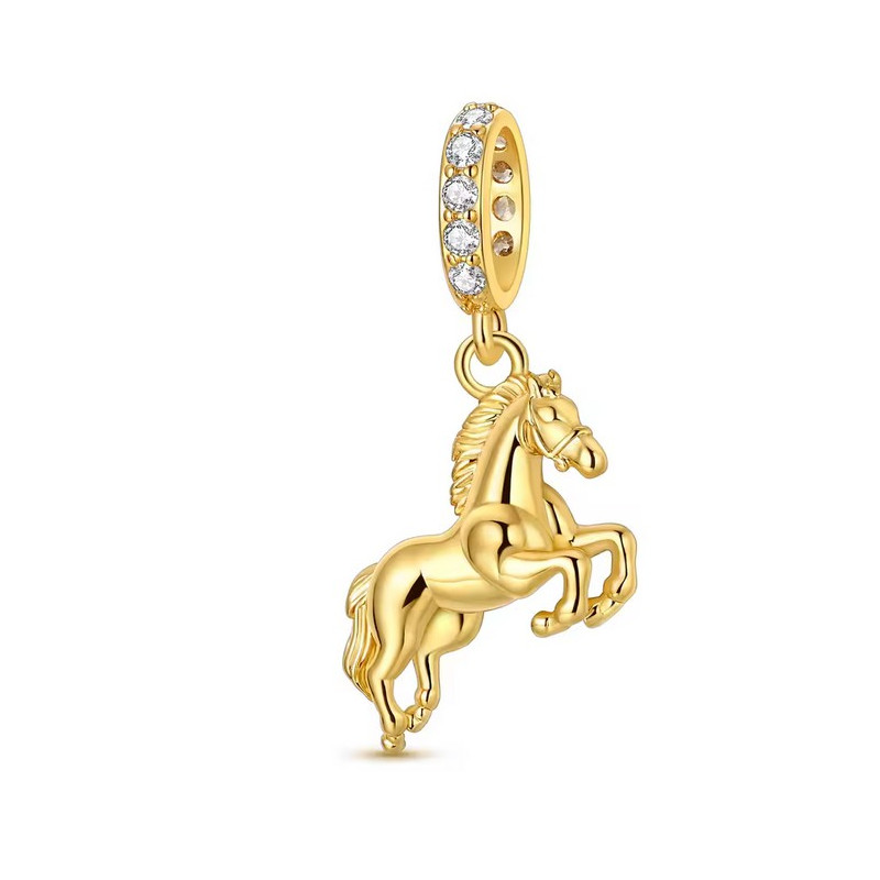 Charm pour bracelet cadeau cheval équitation