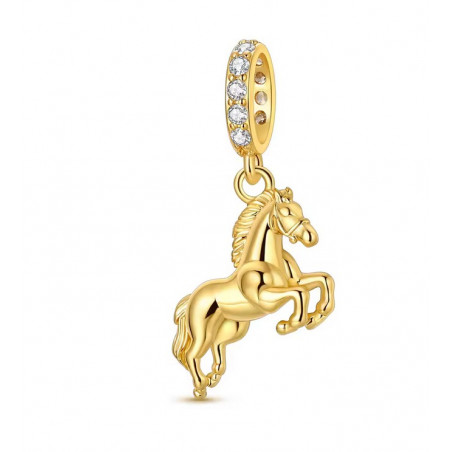 Charm pour bracelet cadeau cheval équitation
