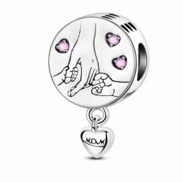 Porte clés avec charm cadeau maman de deux enfants