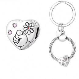 Porte clés avec charm cadeau maman naissance bébé