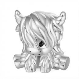 Porte clés avec bijou charm vache des highlands écosse