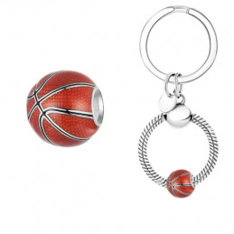 Porte clés avec charm cadeau basketeuse basketeur ballon