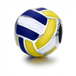 Porte clés avec charm cadeau ballon de volley