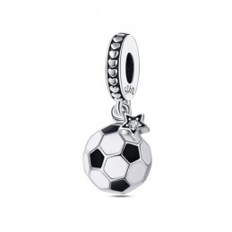 Porte clés avec charm cadeau joueur joueuse de foot ballon