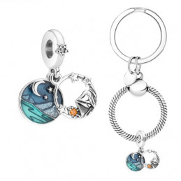 Porte clés avec bijou charm dormir a la belle étoile