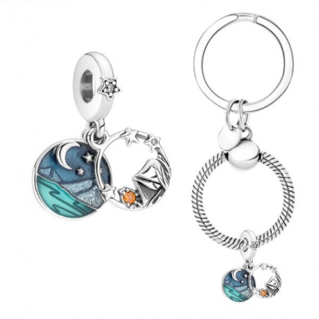 Porte clés avec bijou charm dormir a la belle étoile