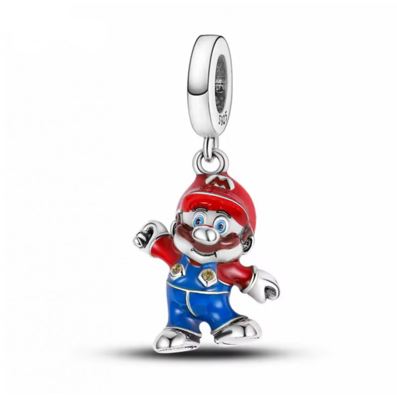 Charm pour bracelet ou porte clé mario