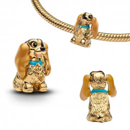 Charm Belle or de la Belle et le Clochard pour bracelet