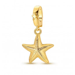 Charm bijou pour bracelet étoile de mer or