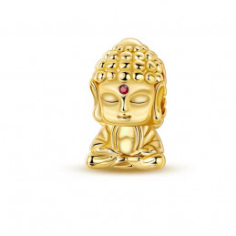 Charm pour bracelet or statuette bouddha Inde