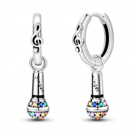 boucles d'oreilles cadeau karaoké micro chanteuse