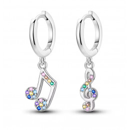 boucles d'oreilles cadeau musicienne note musique