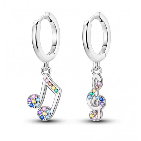 boucles d'oreilles cadeau musicienne note musique