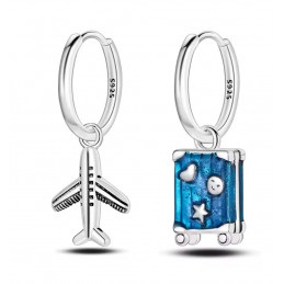 boucles d'oreilles cadeau voyage avion valise