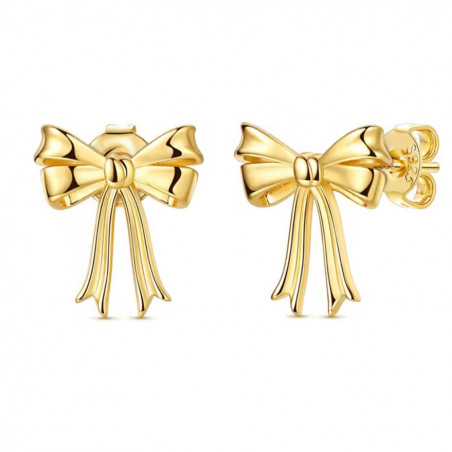 boucles d'oreilles noeud or