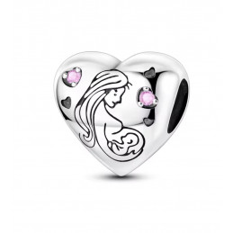 Charm pour bracelet cadeau baby shower bébé dans le ventre