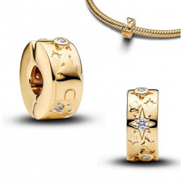 Charm pour bracelet clip bloqueur or chateau disney