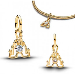 Charm pour bracelet chateau disney or