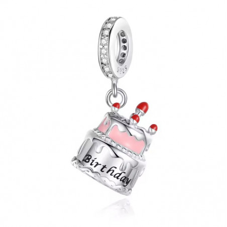 Charm bijou pour bracelet gateau d'anniversaire