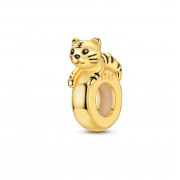 Charm pour bracelet séparateur doré tigre bloqueur