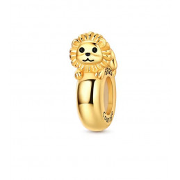 Charm pour bracelet séparateur doré lion courage bloqueur