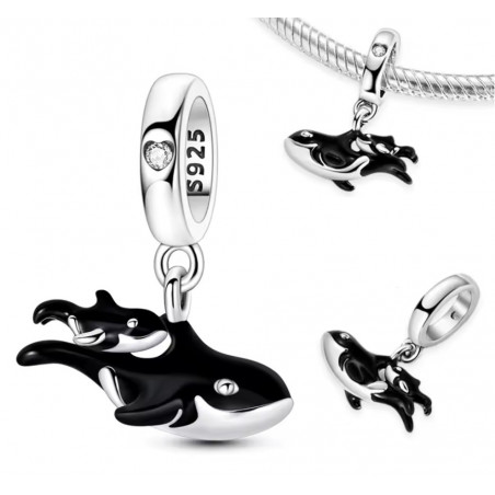 Charm pour bracelet orc maman et bébé