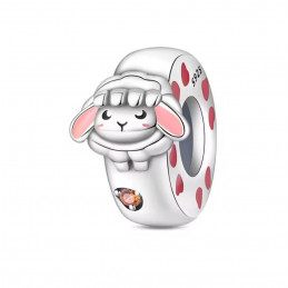 Charm pour bracelet bloqueur mouton coeur