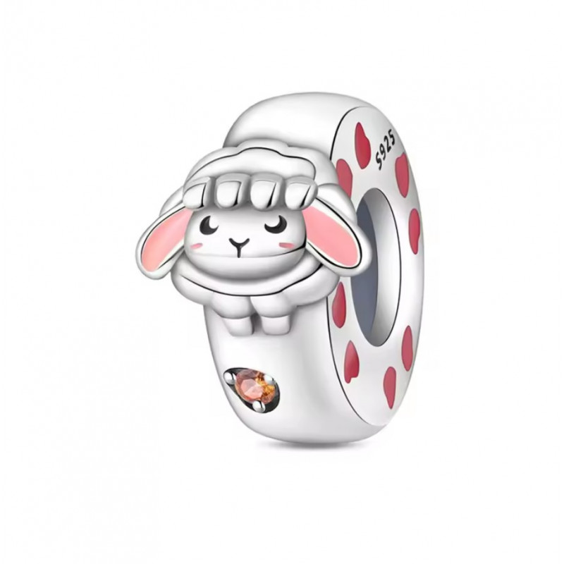 Charm pour bracelet bloqueur mouton coeur