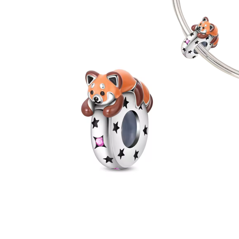 Charm pour bracelet bloqueur panda roux