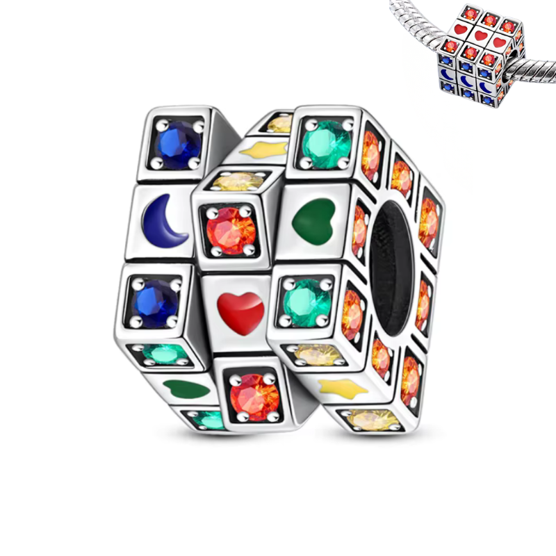 Charm pour bracelet rubik s cube