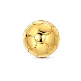 Charm pour bracelet doré ballon de foot