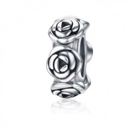 Charm pour bracelet séparateur espaceur couronne fleur