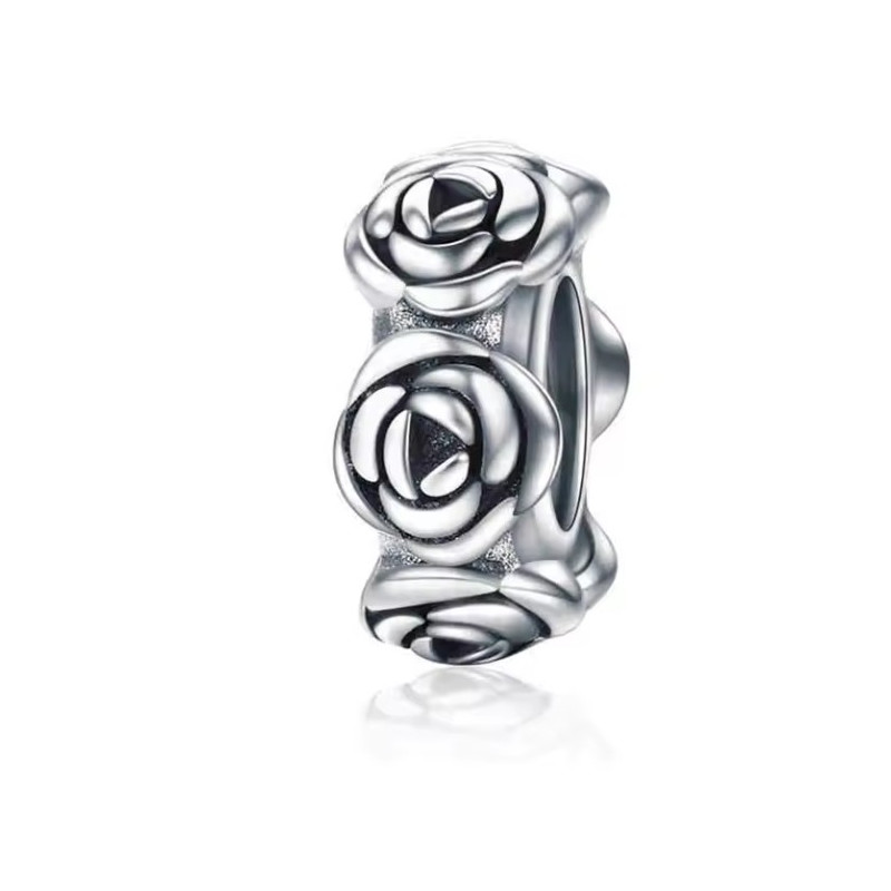 Charm pour bracelet séparateur espaceur couronne fleur