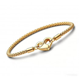 bracelet pour charm doré attache coeur