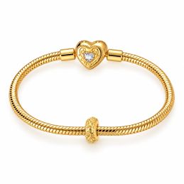 Charm pour bracelet séparateur bloqueur doré étoile