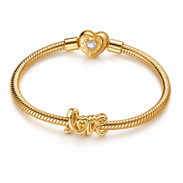 Charm pour bracelet love amour doré
