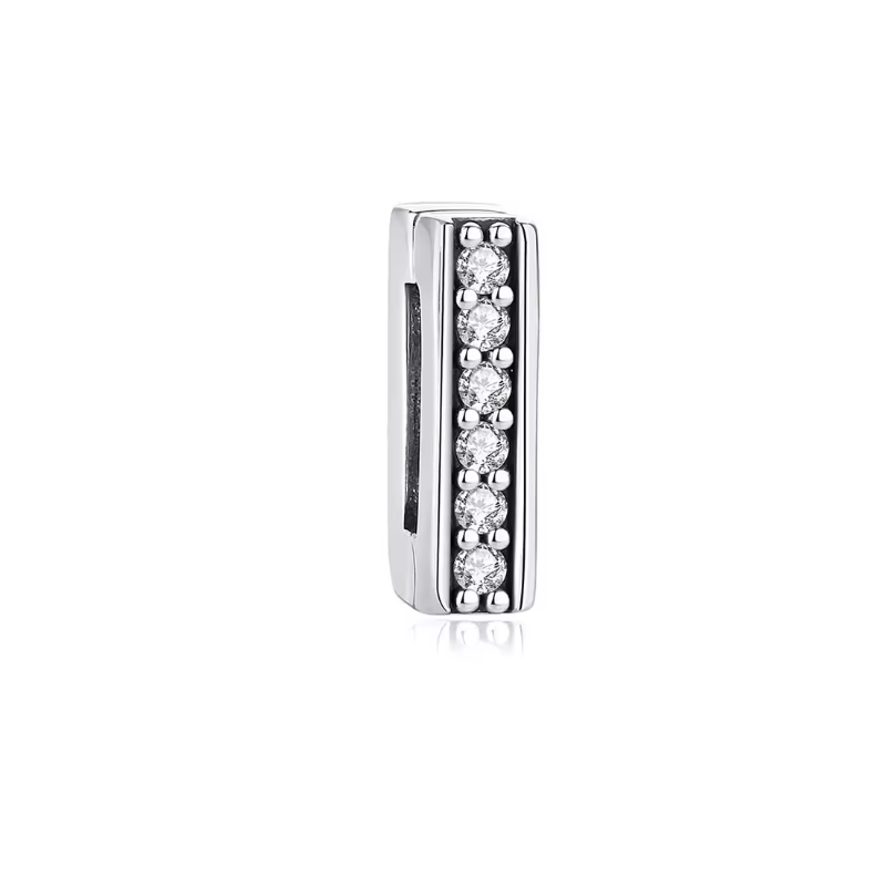 Charm bracelet barre strass compatible réflexion