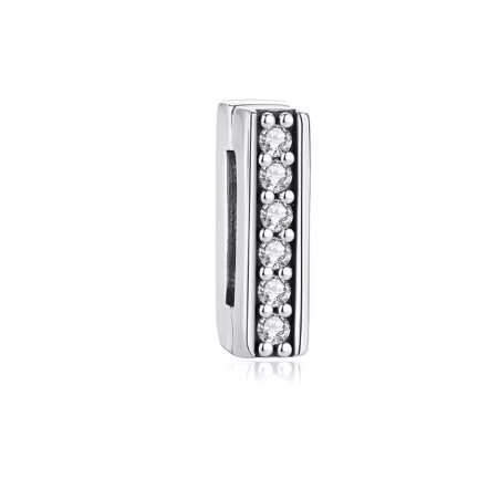 Charm bracelet barre strass compatible réflexion