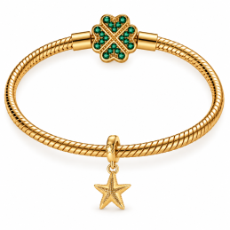 Charm bijou pour bracelet étoile de mer doré