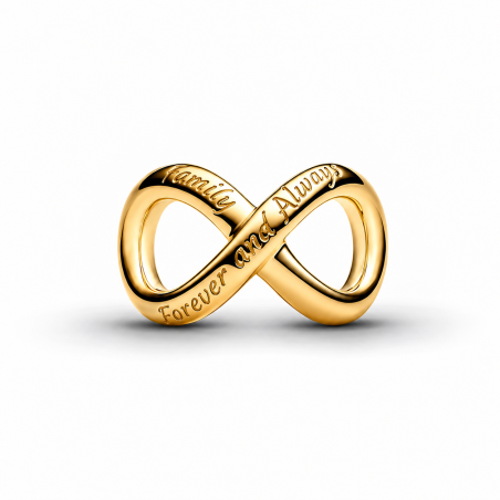 Charm pour bracelet infini or famille pour toujours